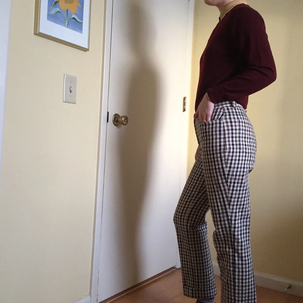 Vintage Check Pants - Picture 2 of 3
